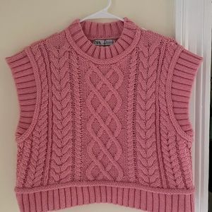 Zara Pink Sweater Vest